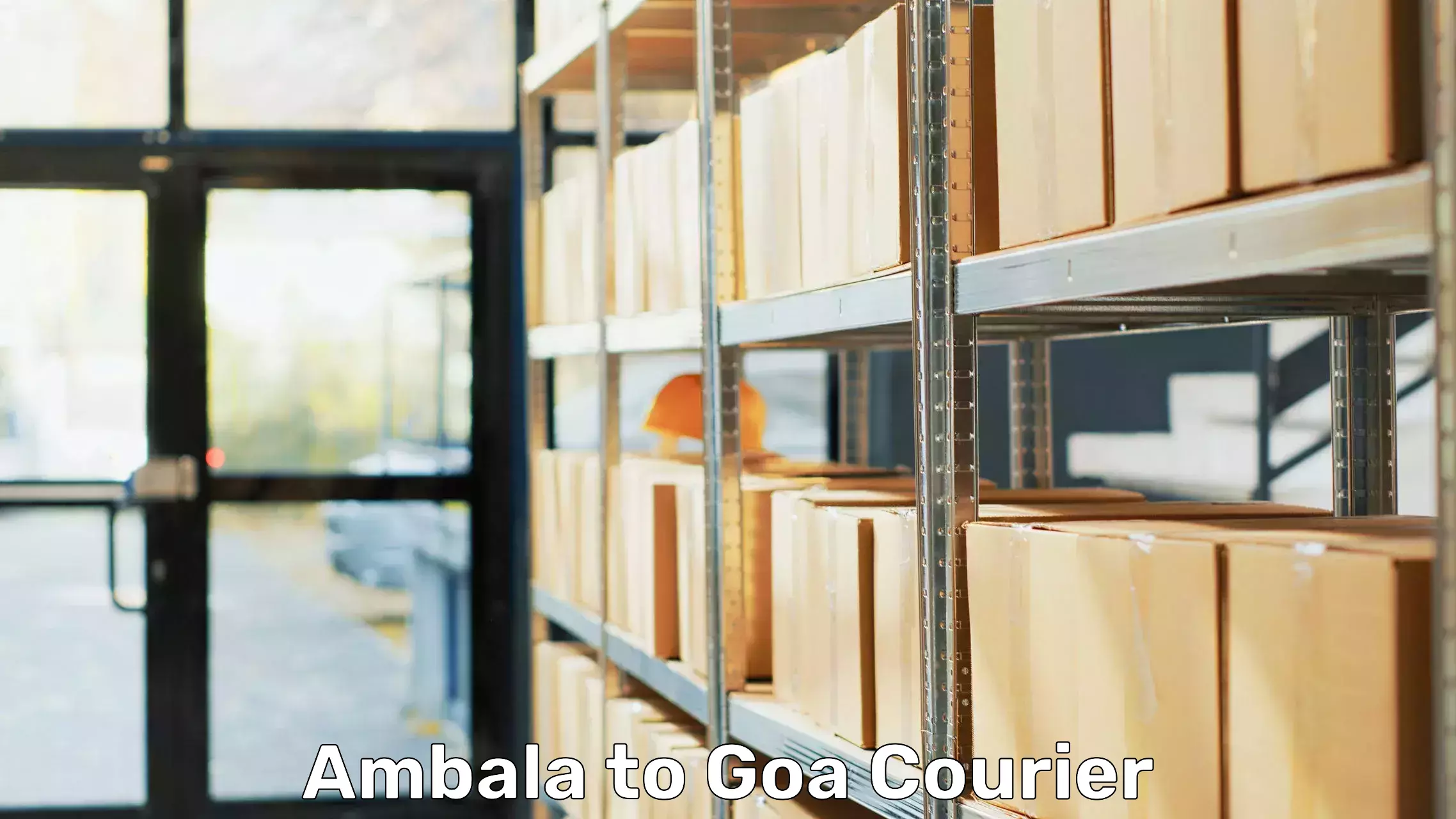 Furniture moving plans Ambala to NIT Goa