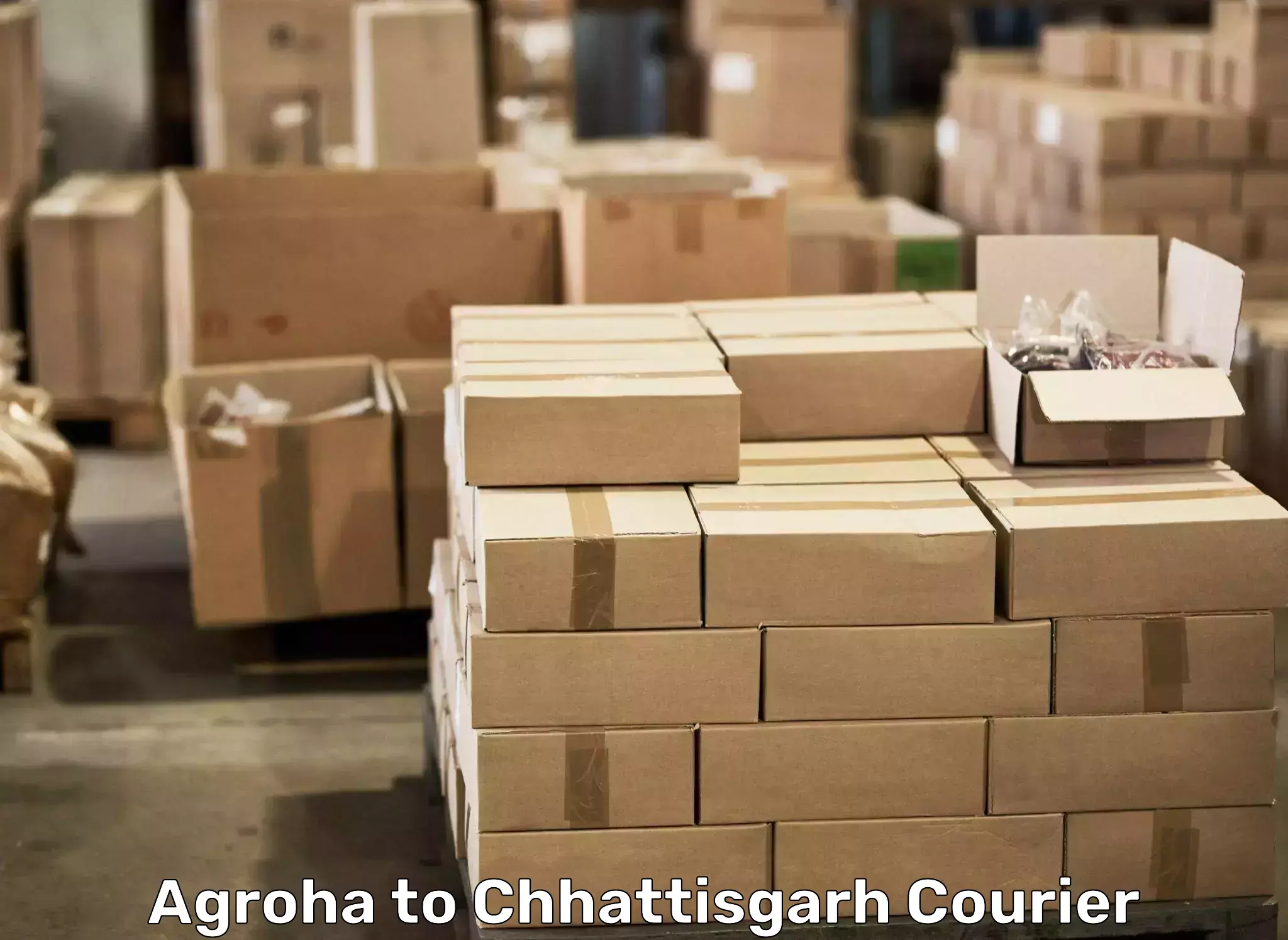 Professional home goods transport Agroha to Dharamjaigarh