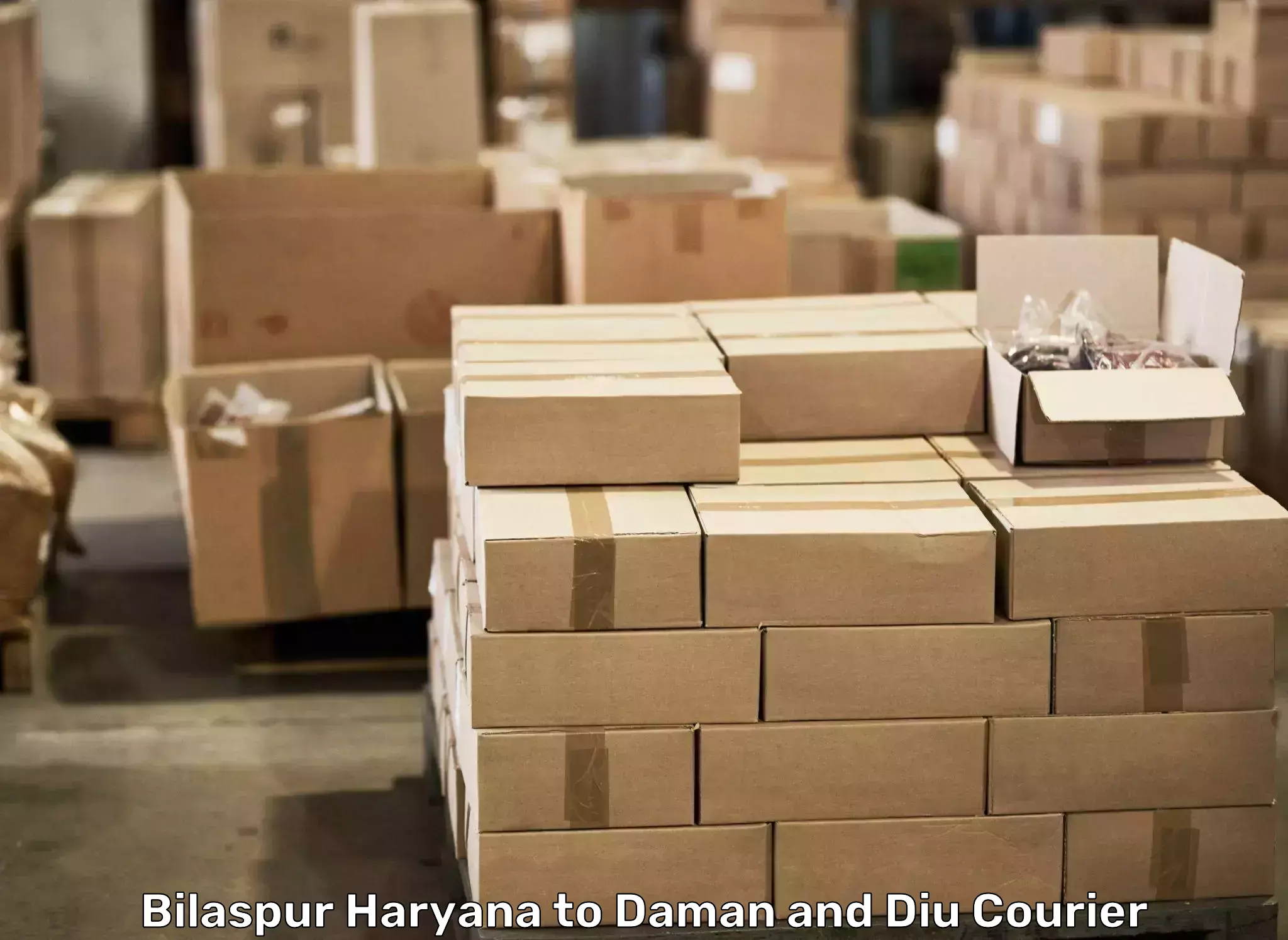 Professional home movers Bilaspur Haryana to Daman