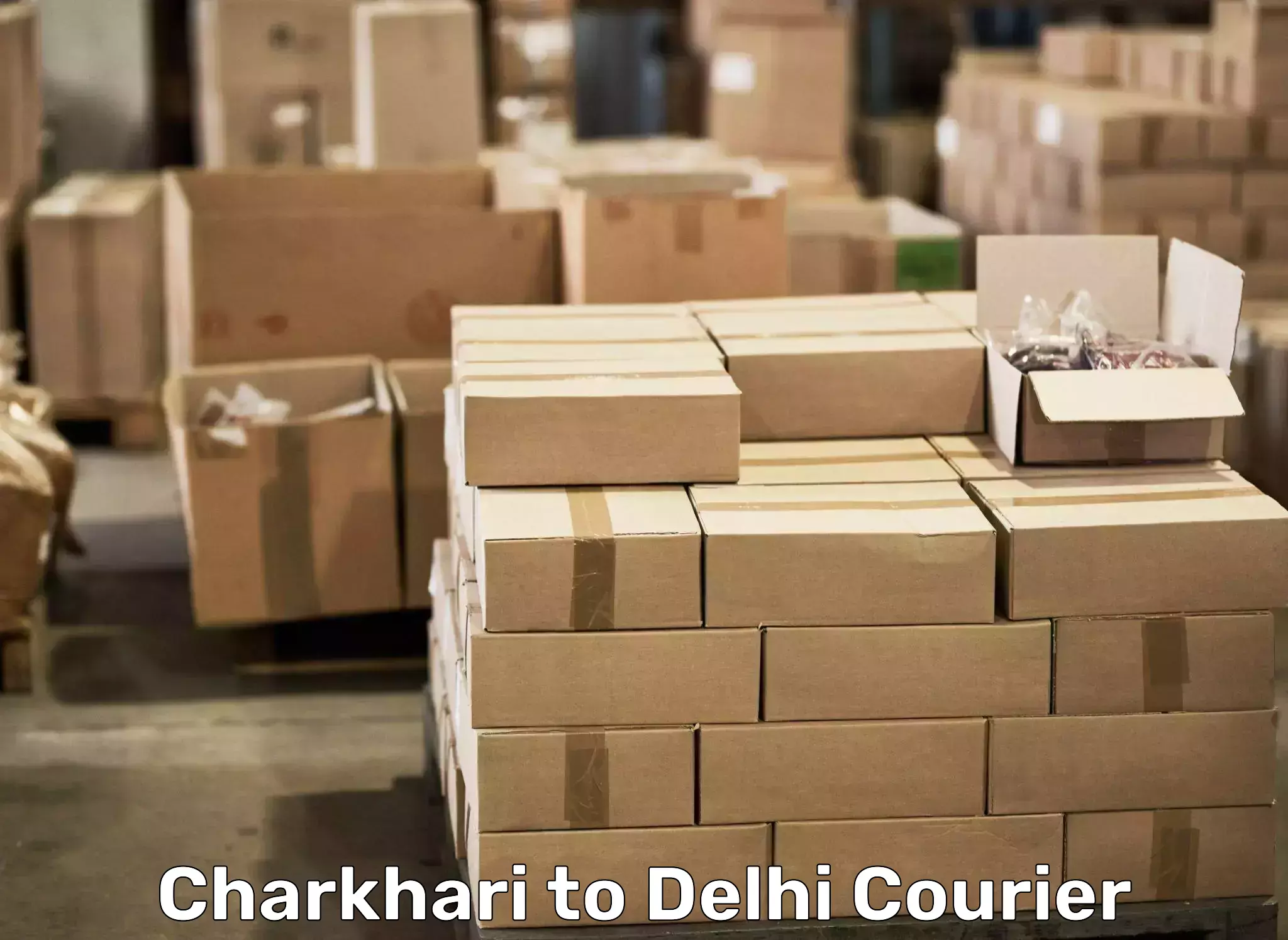 Home goods moving company Charkhari to Jhilmil