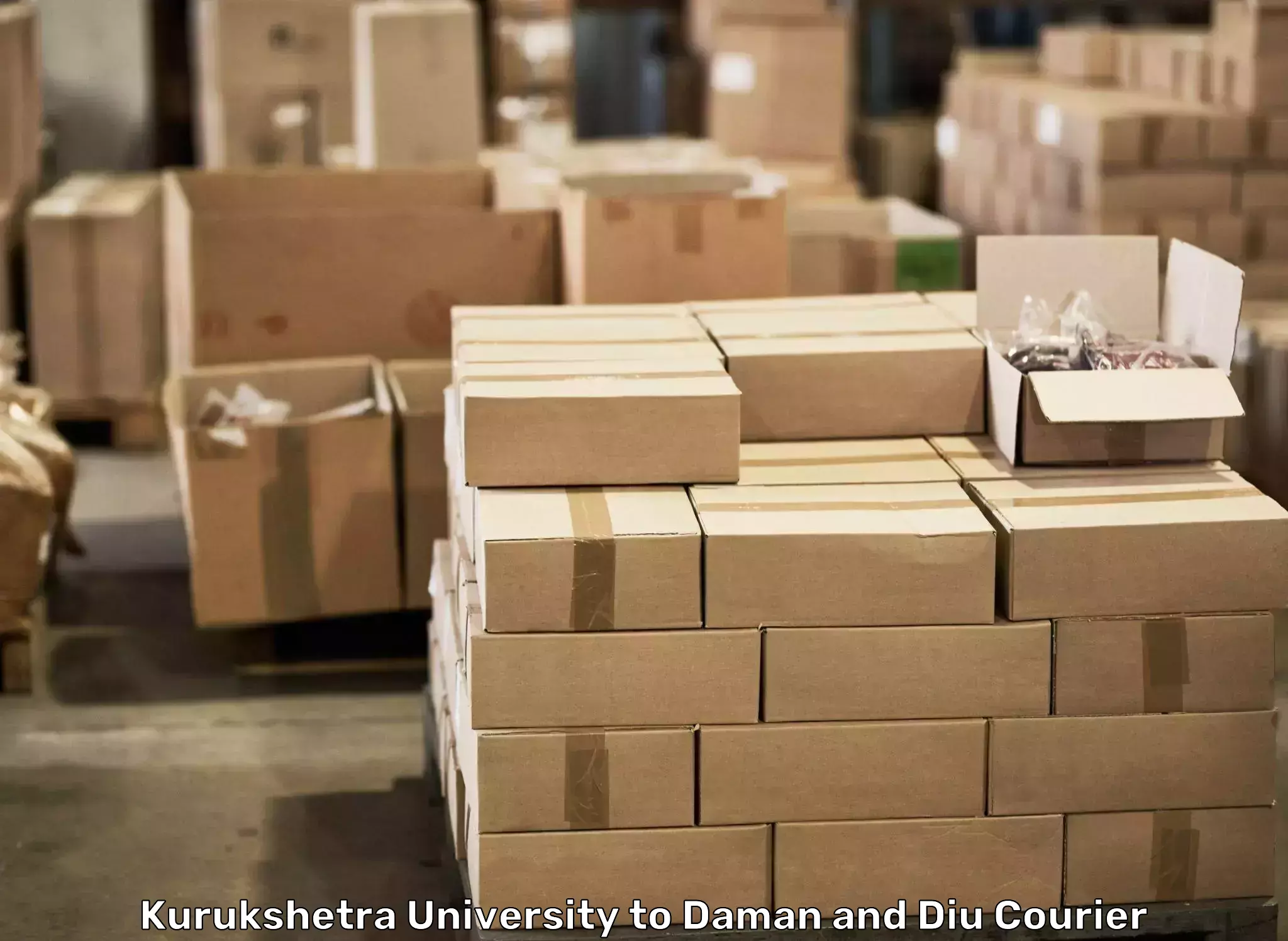 Moving and packing experts Kurukshetra University to Daman
