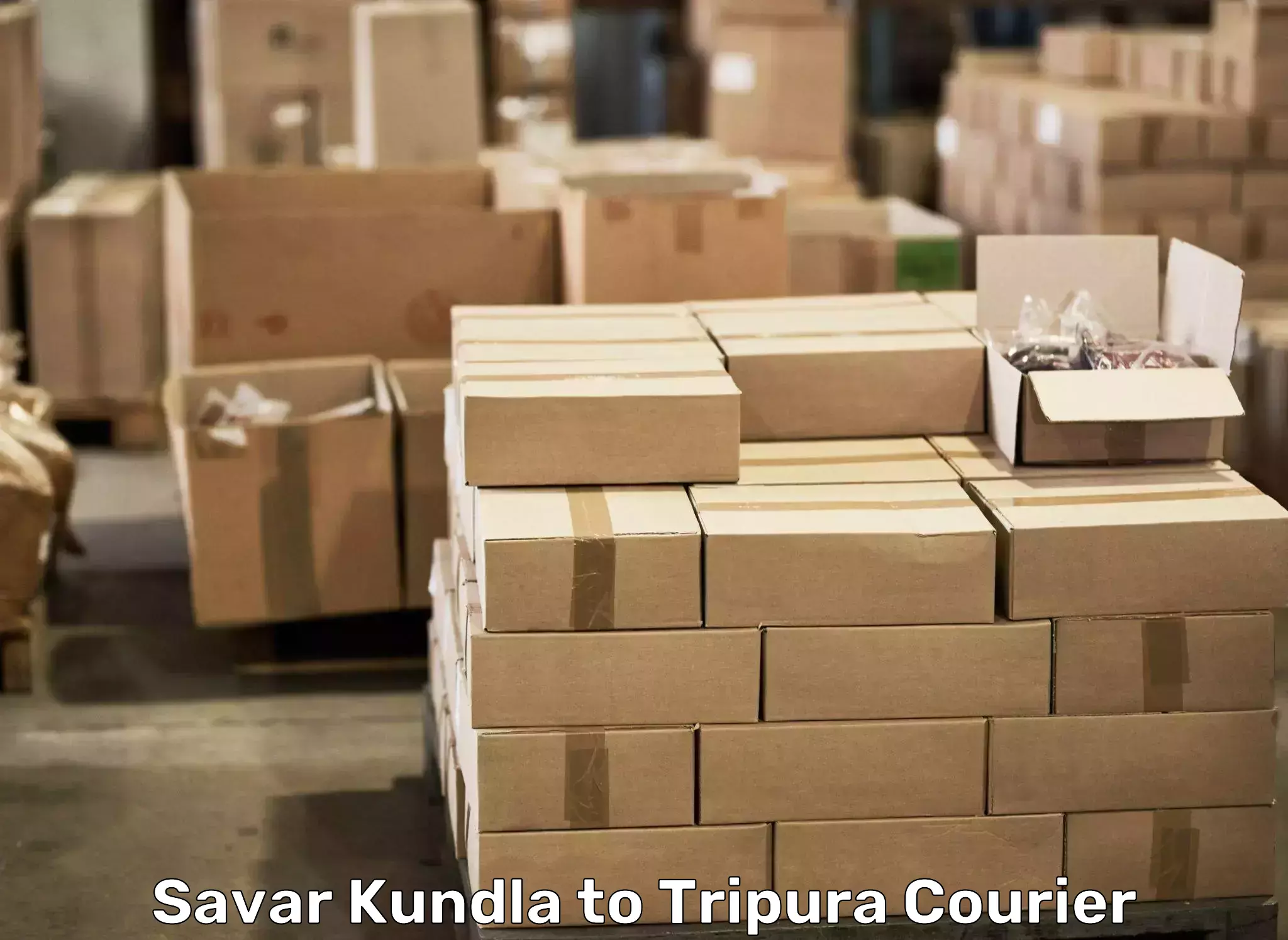 Household goods transporters Savar Kundla to Bishalgarh