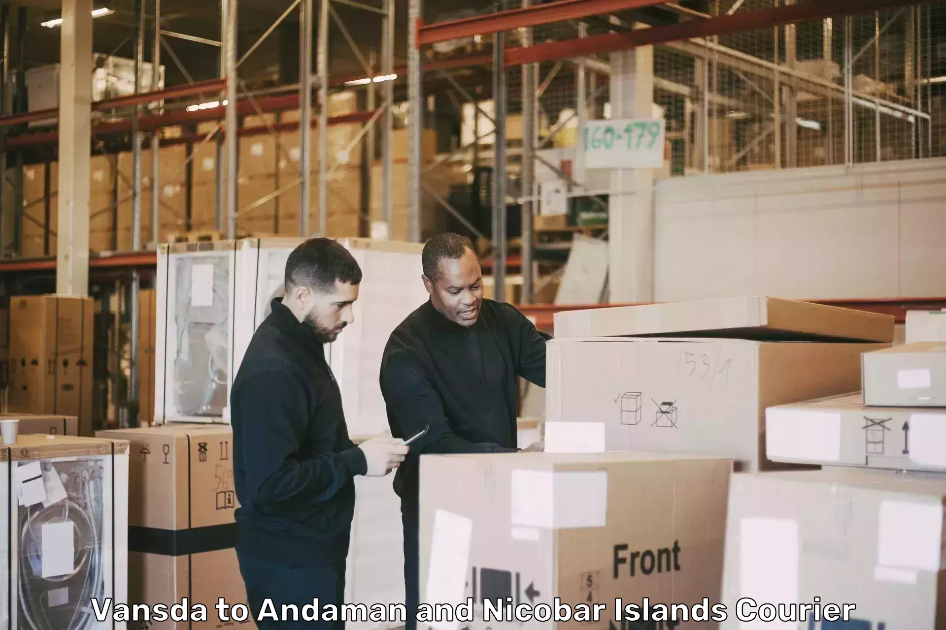 Furniture transport professionals Vansda to North And Middle Andaman