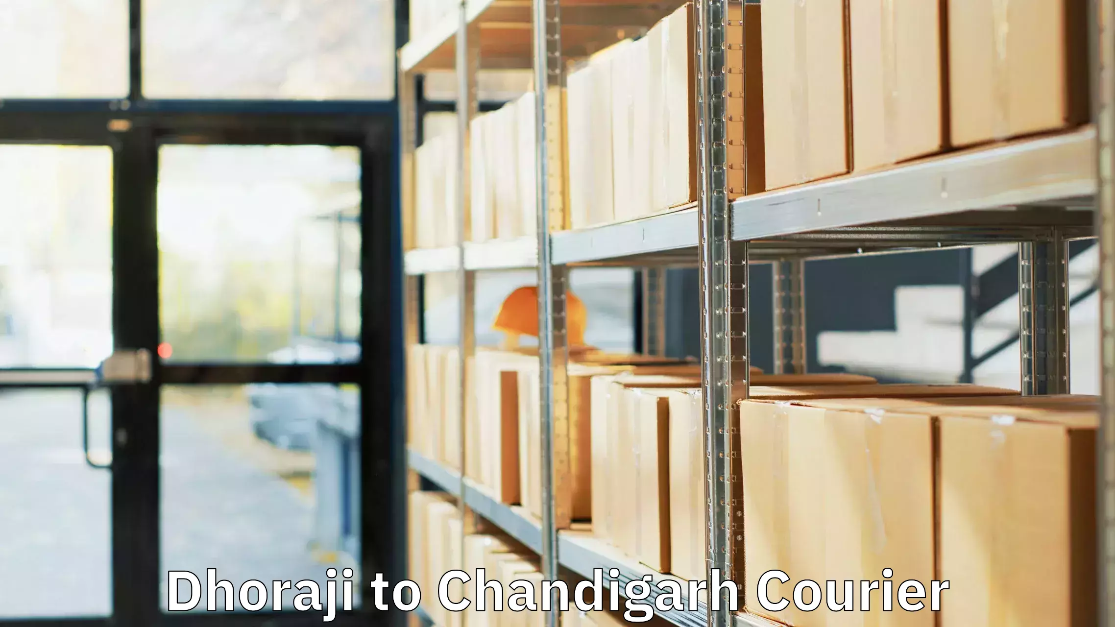 Round trip baggage courier in Dhoraji to Panjab University Chandigarh