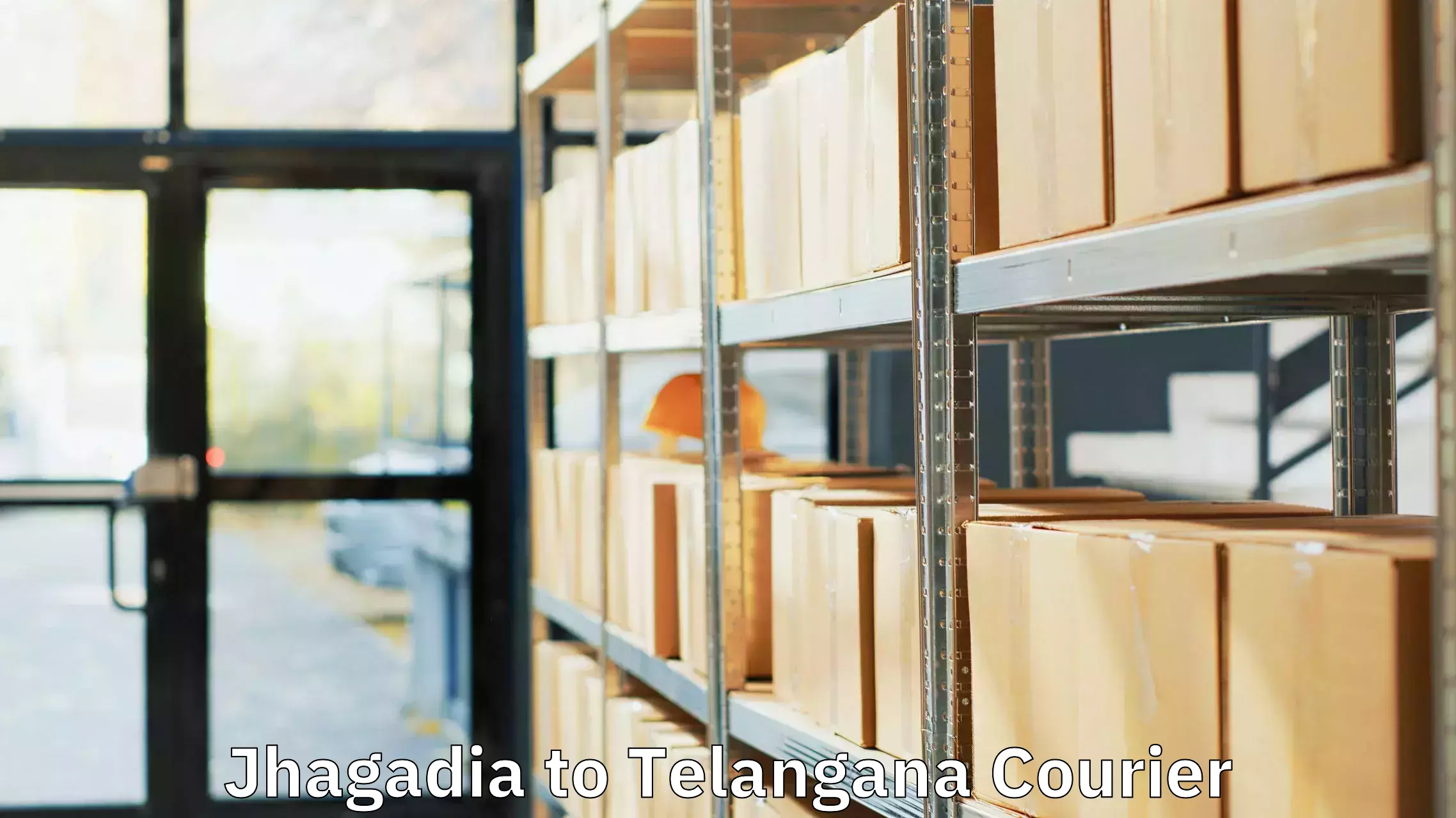 Luggage transport company Jhagadia to Telangana