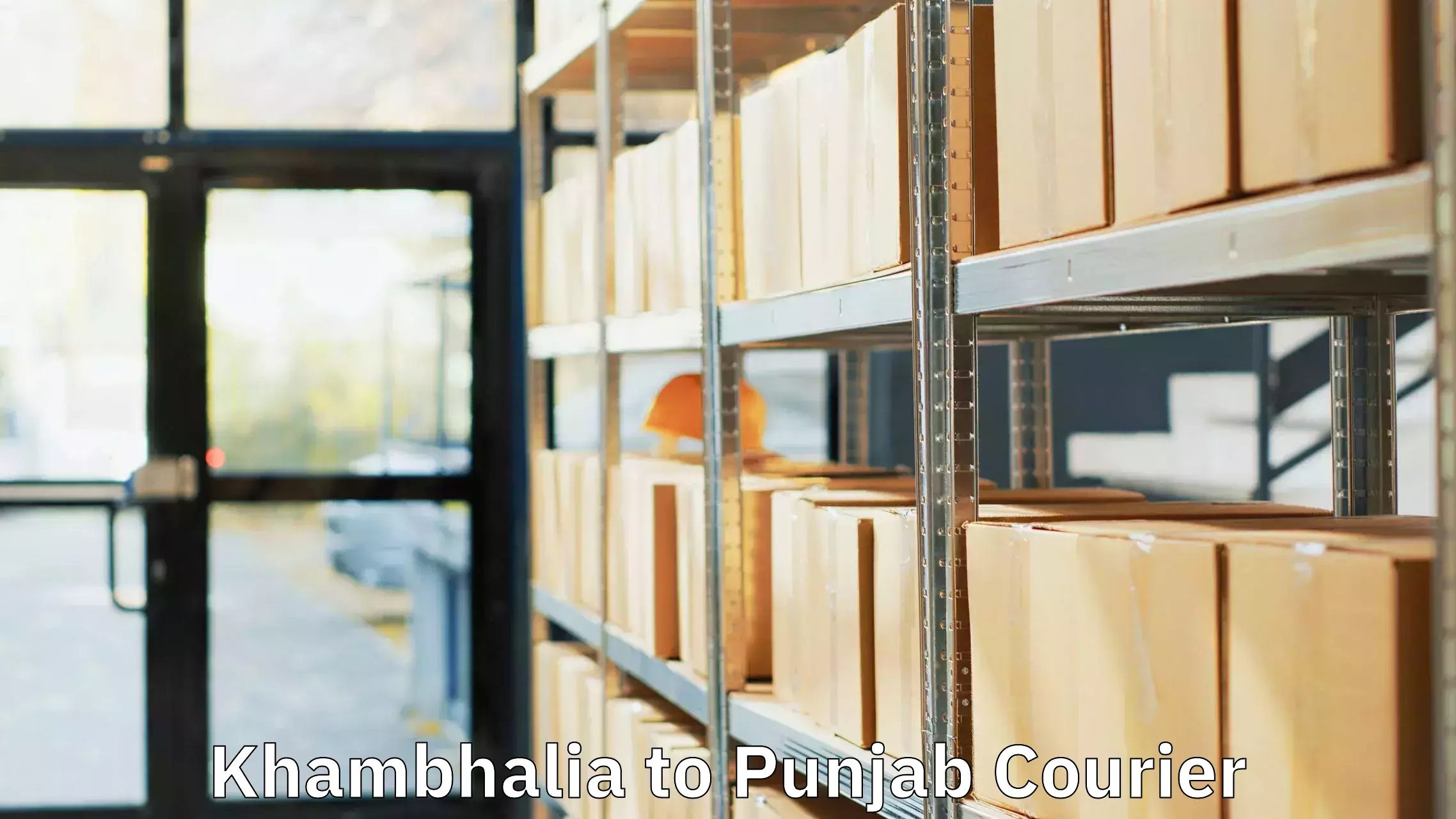 Customized luggage delivery Khambhalia to Punjab