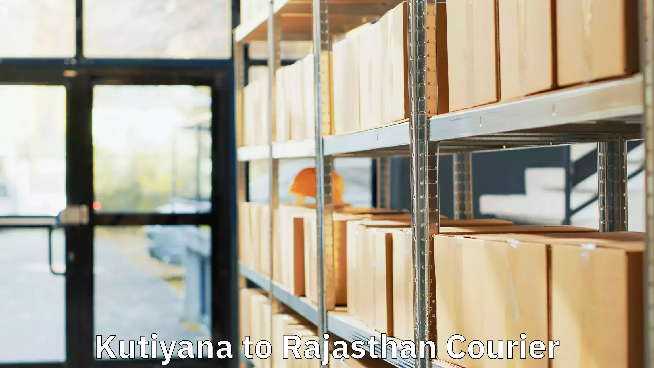 Electronic items luggage shipping in Kutiyana to Pilani
