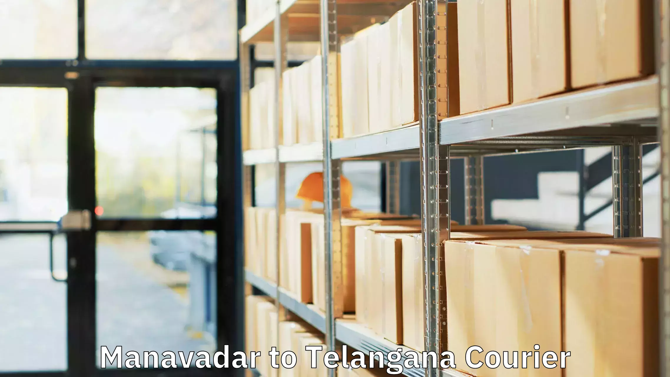 Citywide baggage courier in Manavadar to Khammam