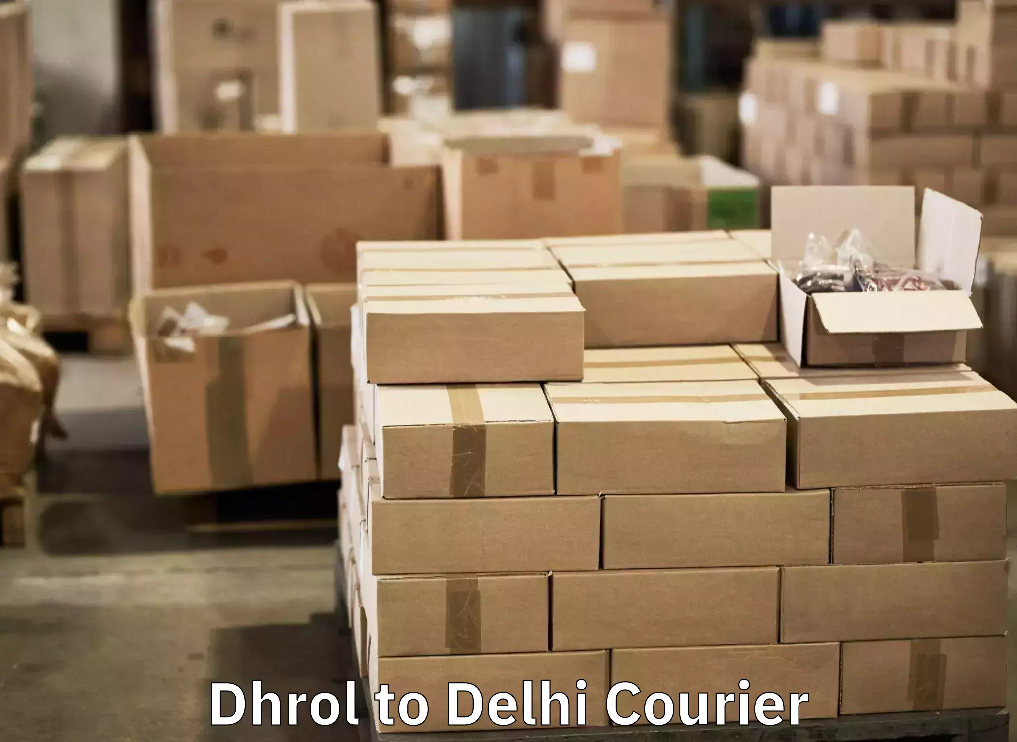 Baggage courier operations Dhrol to East Delhi