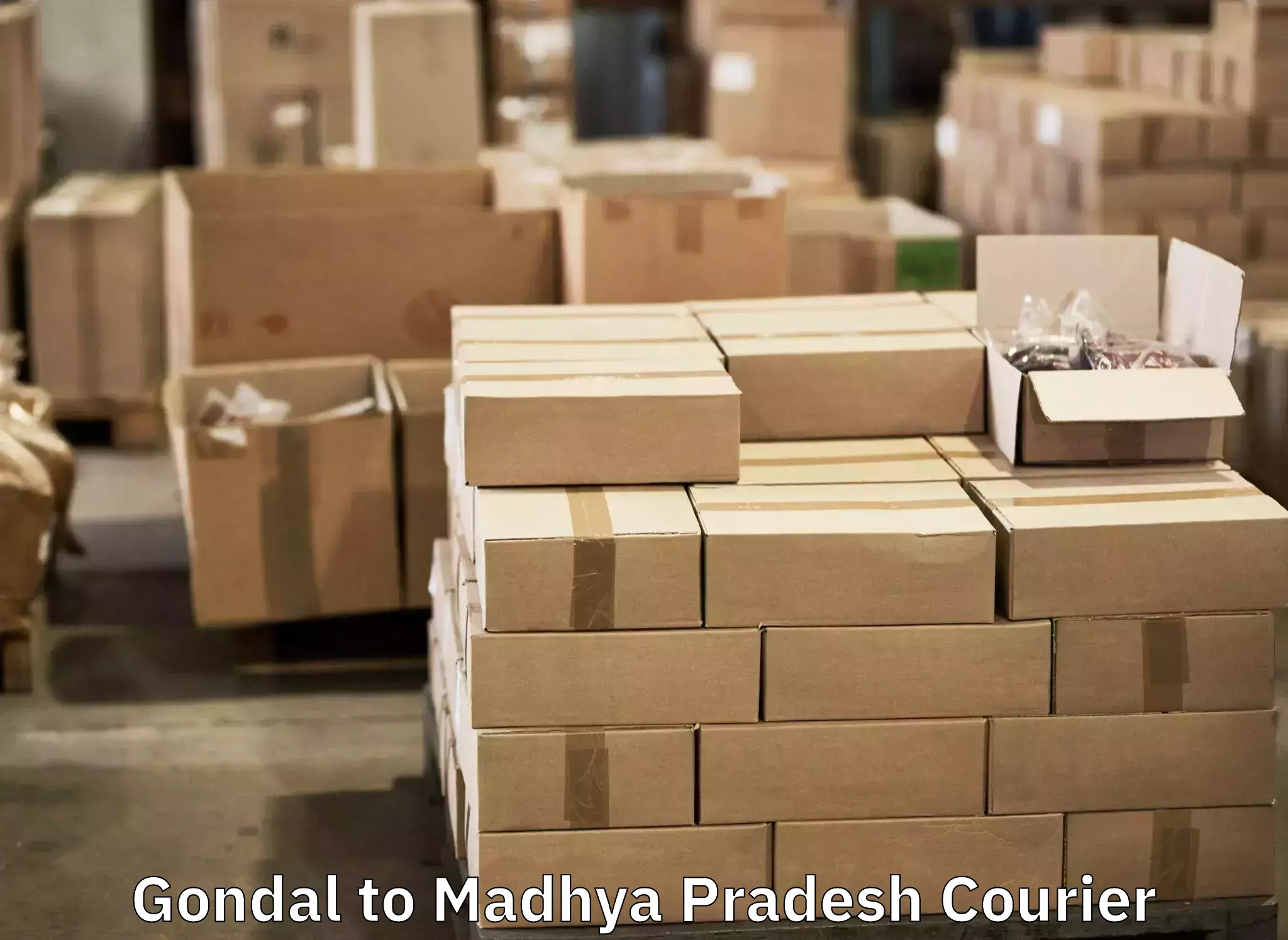 Artwork baggage courier Gondal to Madhya Pradesh