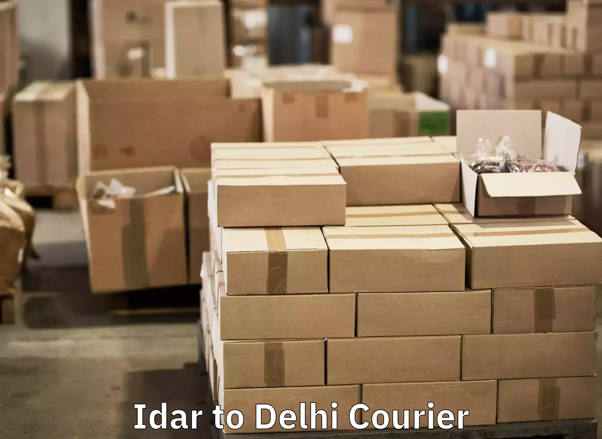 Flexible luggage courier service in Idar to IIT Delhi