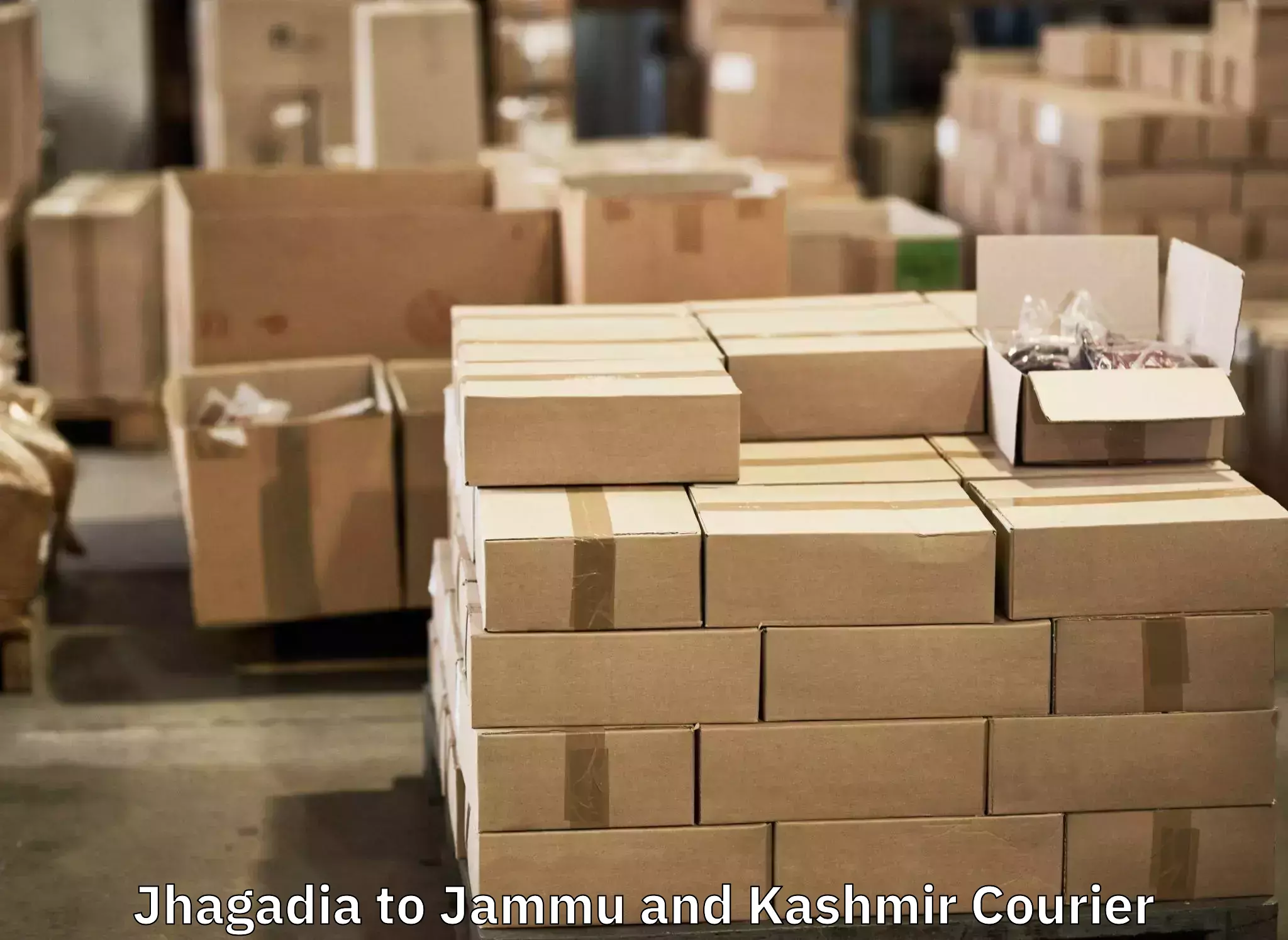Baggage transport services Jhagadia to Pulwama