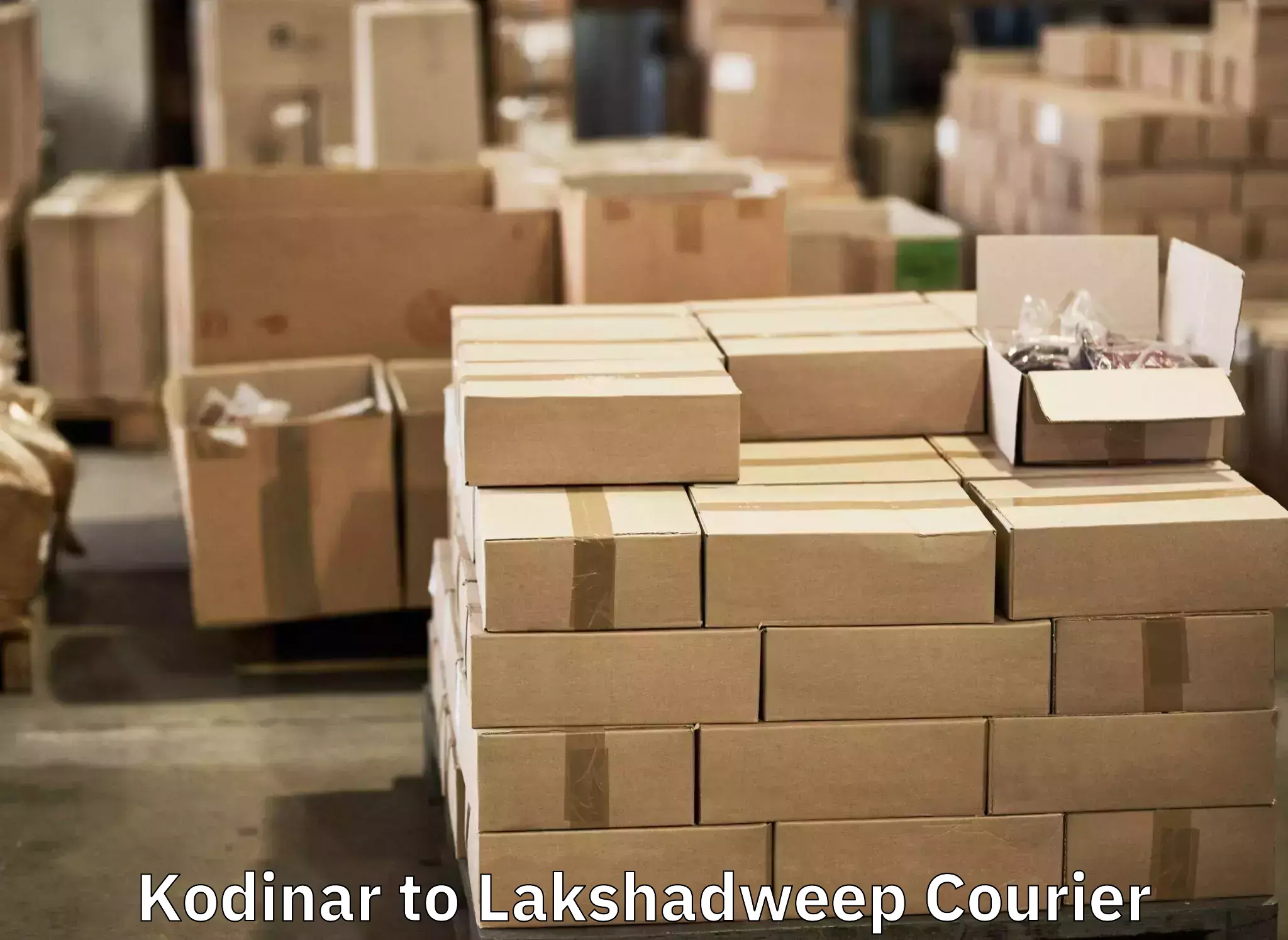 Baggage courier rates in Kodinar to Lakshadweep