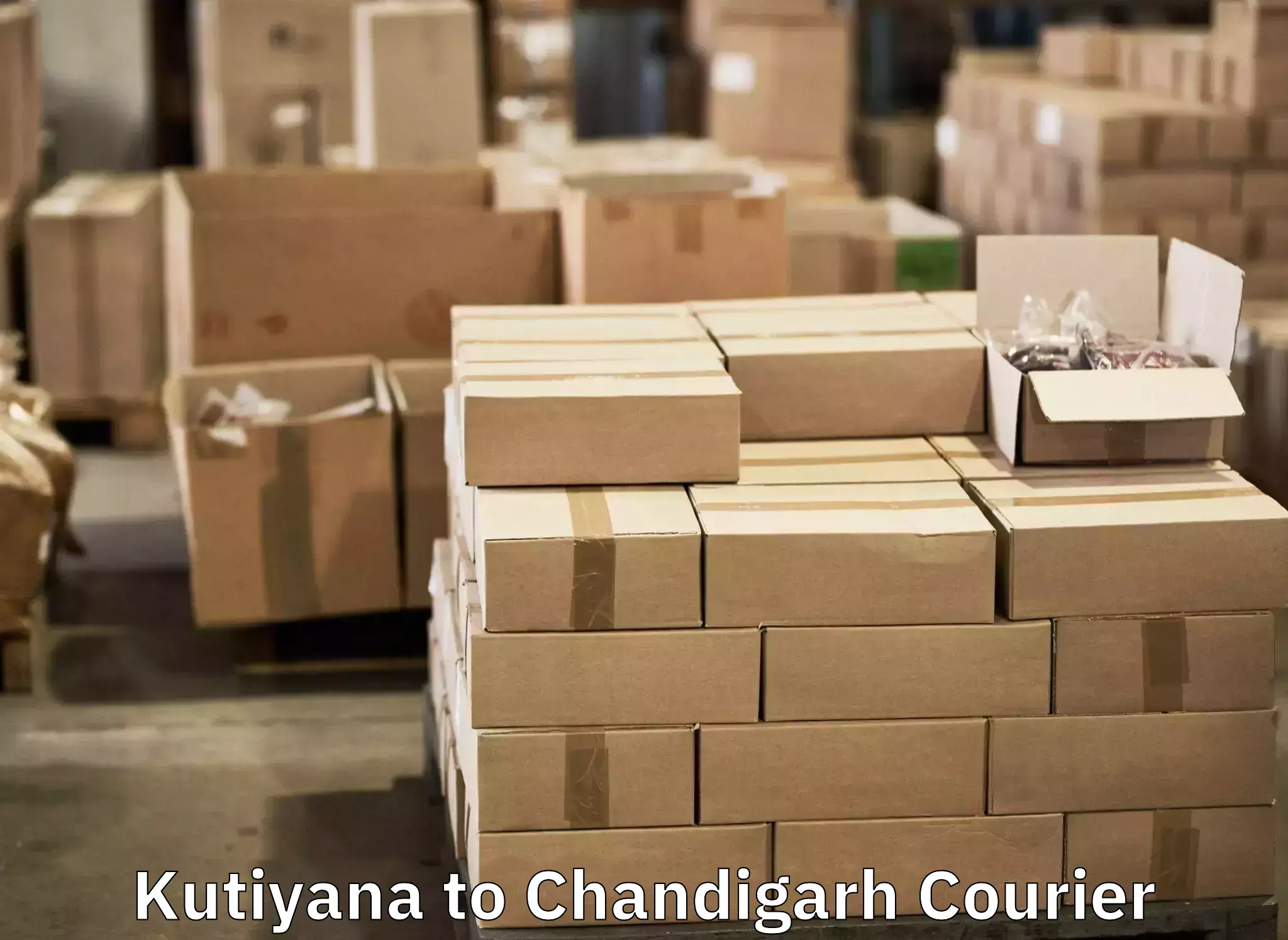 Luggage transit service Kutiyana to Chandigarh