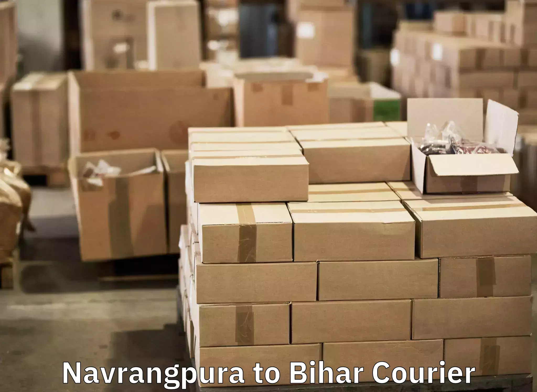 Doorstep luggage pickup Navrangpura to Bihar