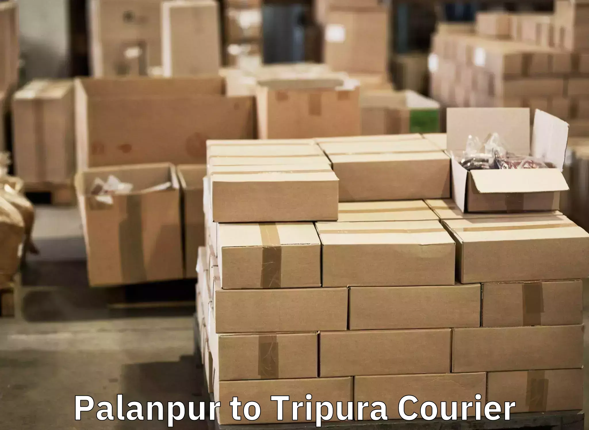 Luggage delivery providers Palanpur to Udaipur Tripura