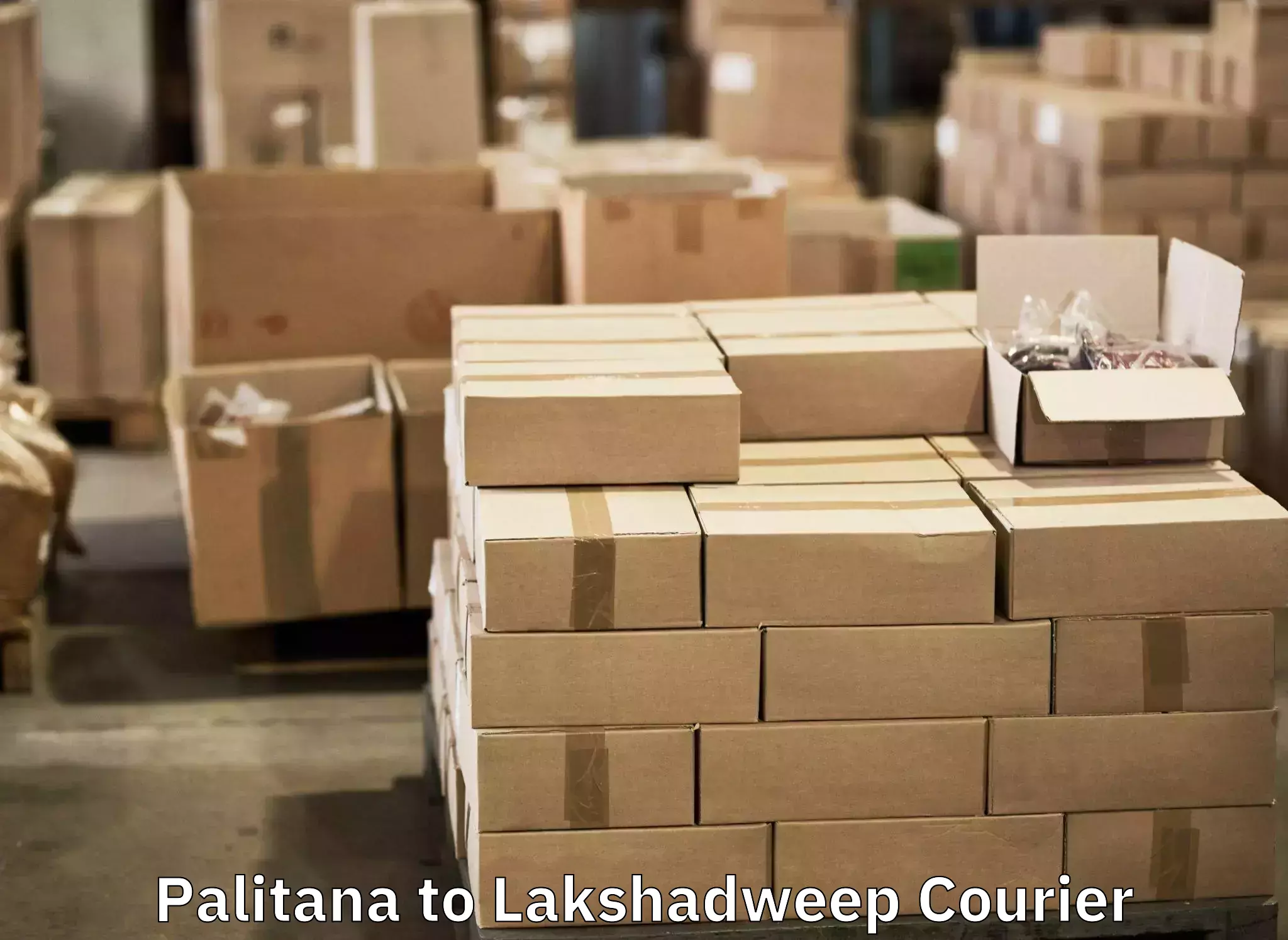 Instant baggage transport quote Palitana to Lakshadweep