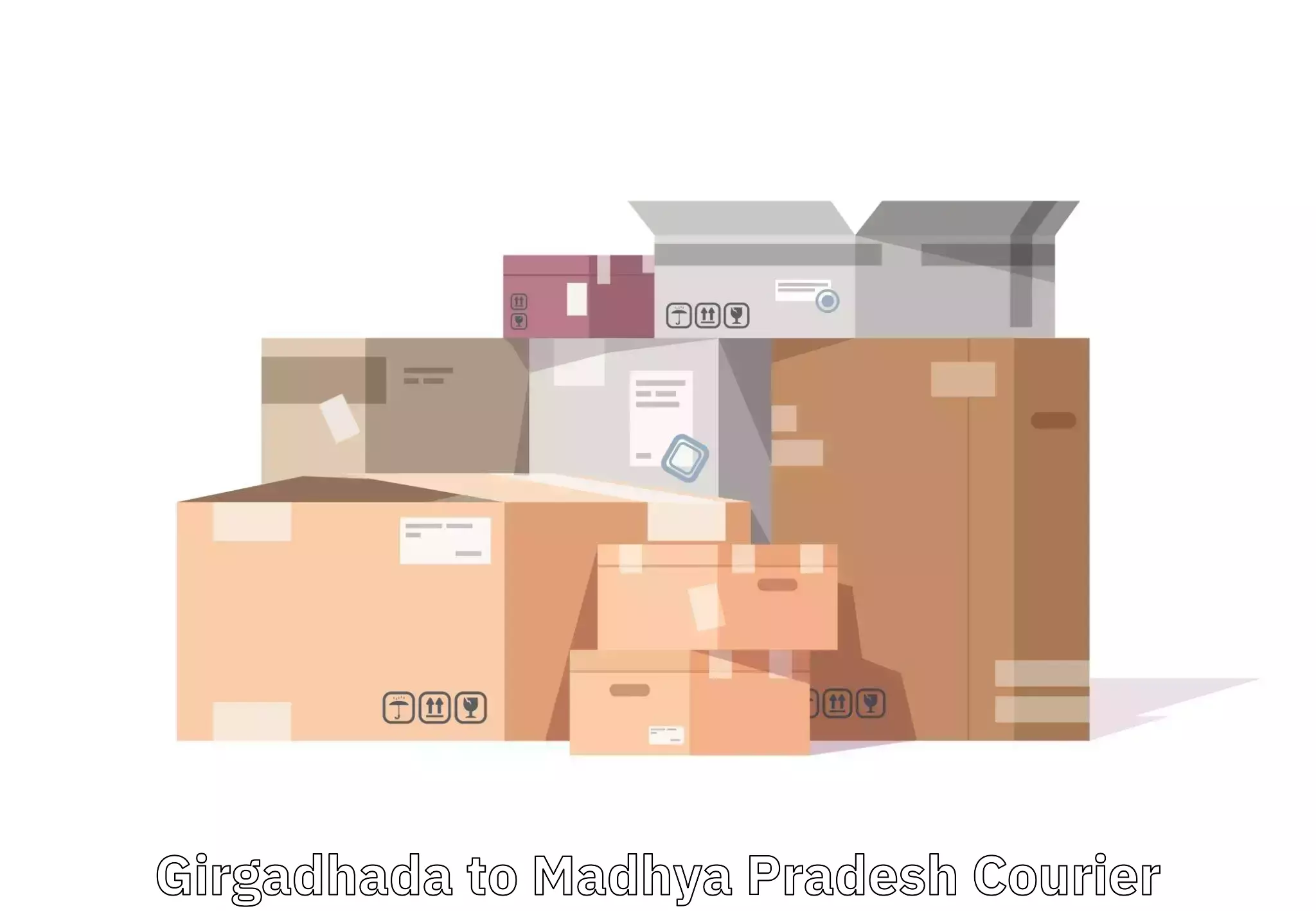 Baggage shipping schedule Girgadhada to Rewa