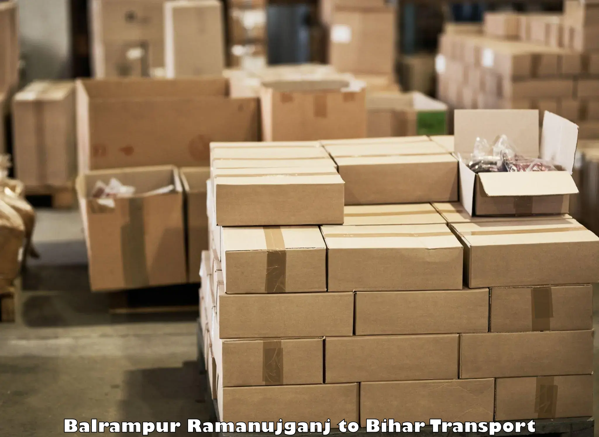 Lorry transport service Balrampur Ramanujganj to Bihar