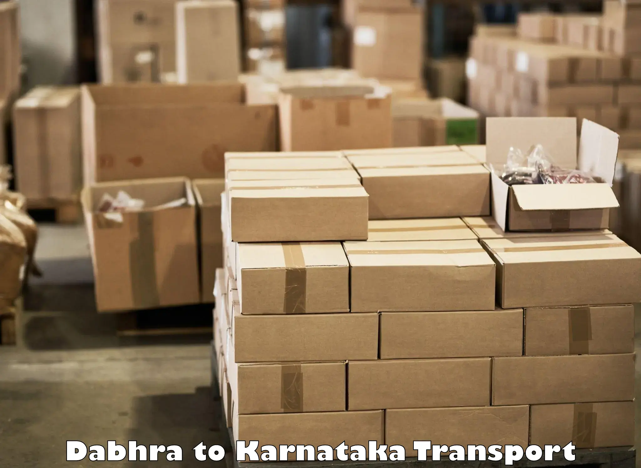Two wheeler parcel service in Dabhra to Tarikere