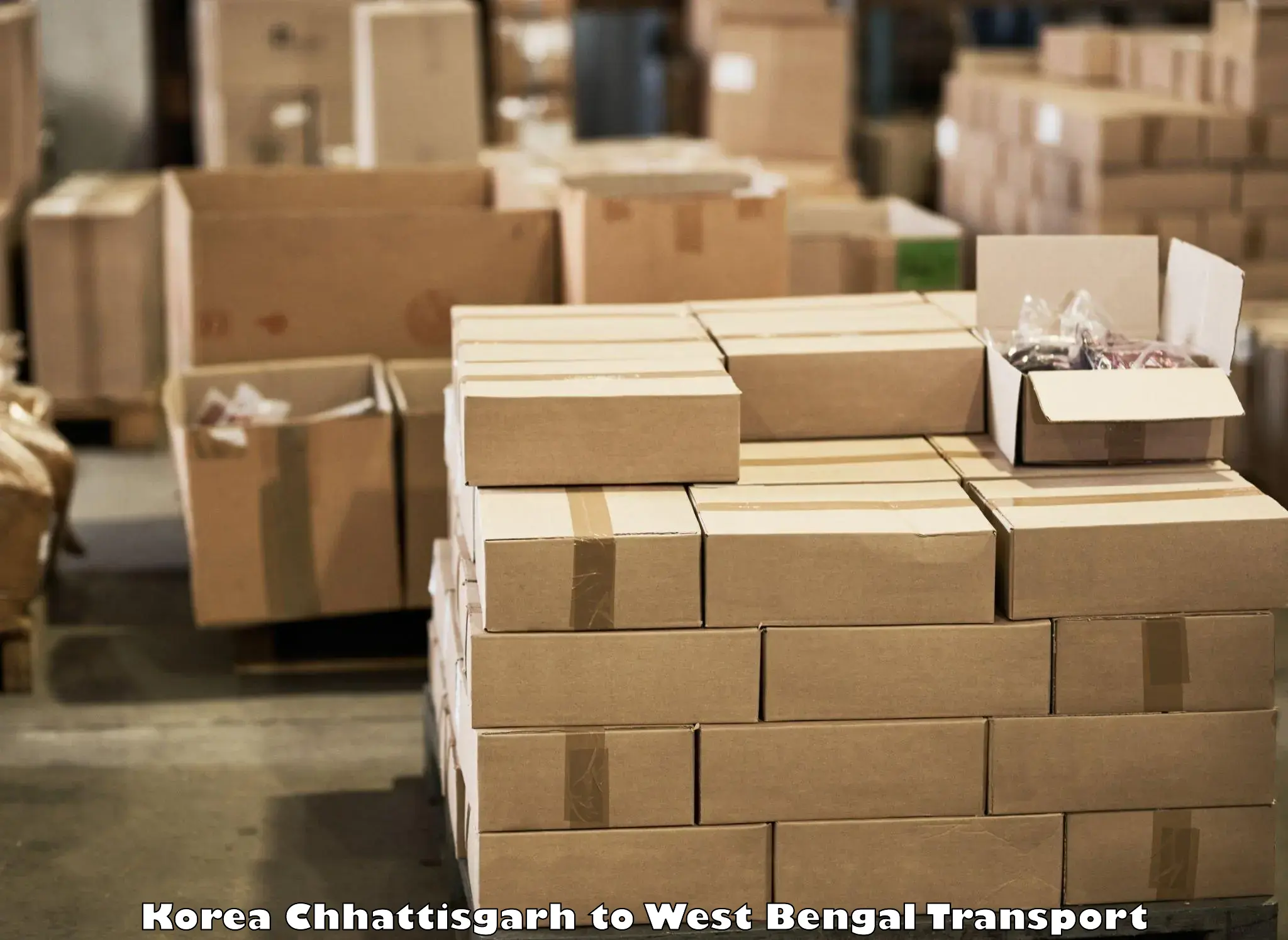 Package delivery services Korea Chhattisgarh to Ranaghat