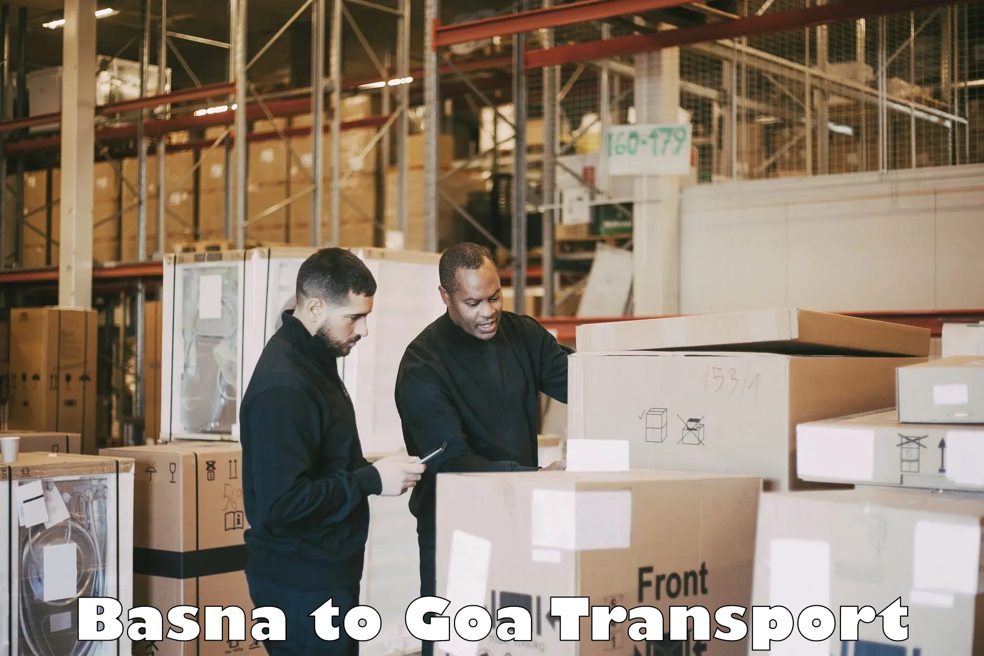 Online transport booking Basna to Goa