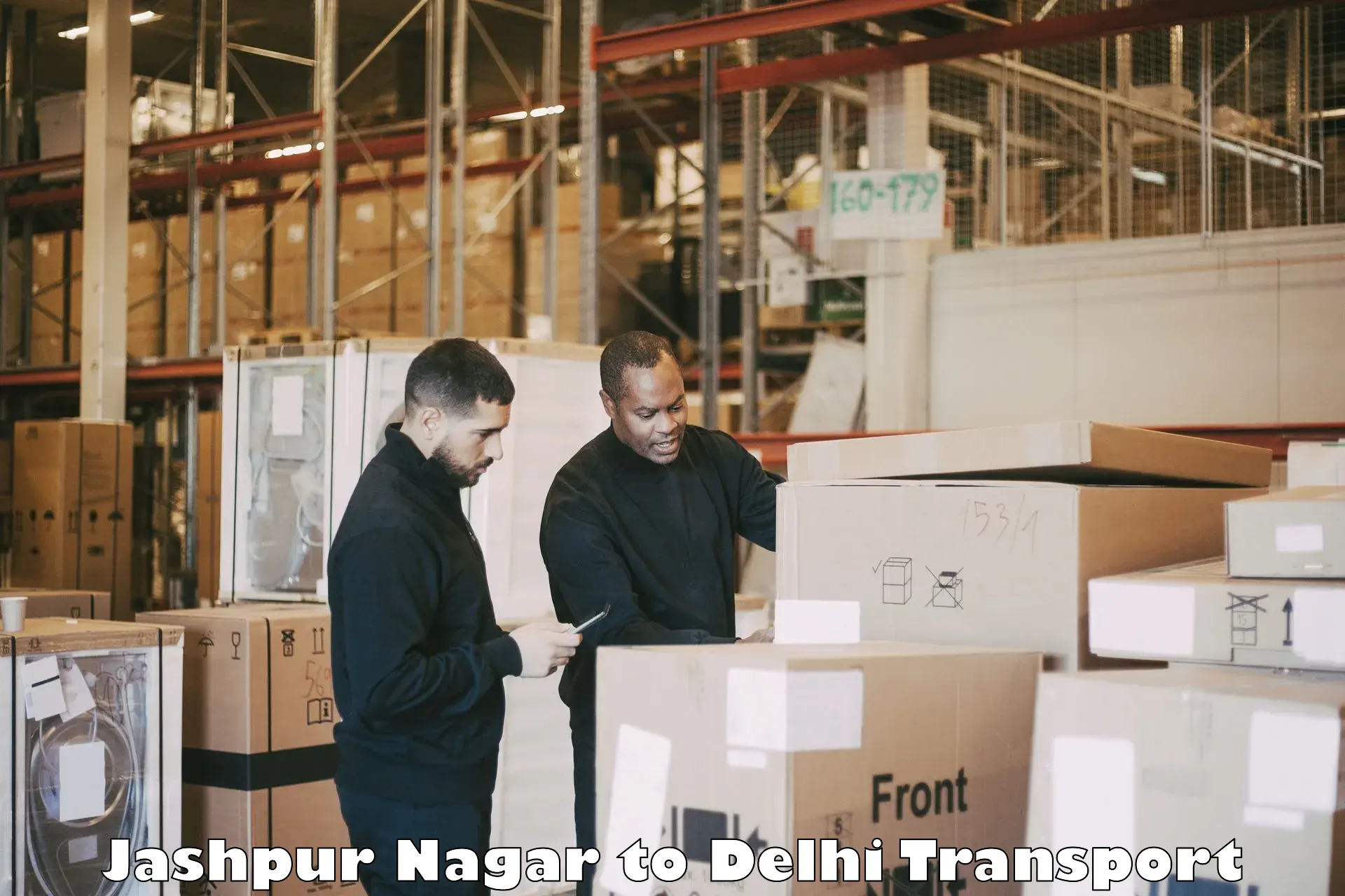 Transportation solution services Jashpur Nagar to Delhi