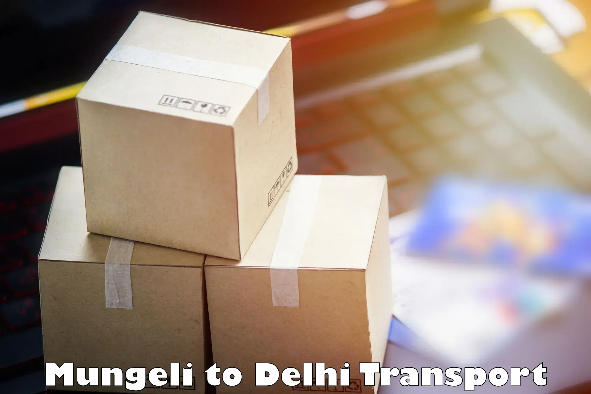 Online transport service Mungeli to Indraprastha