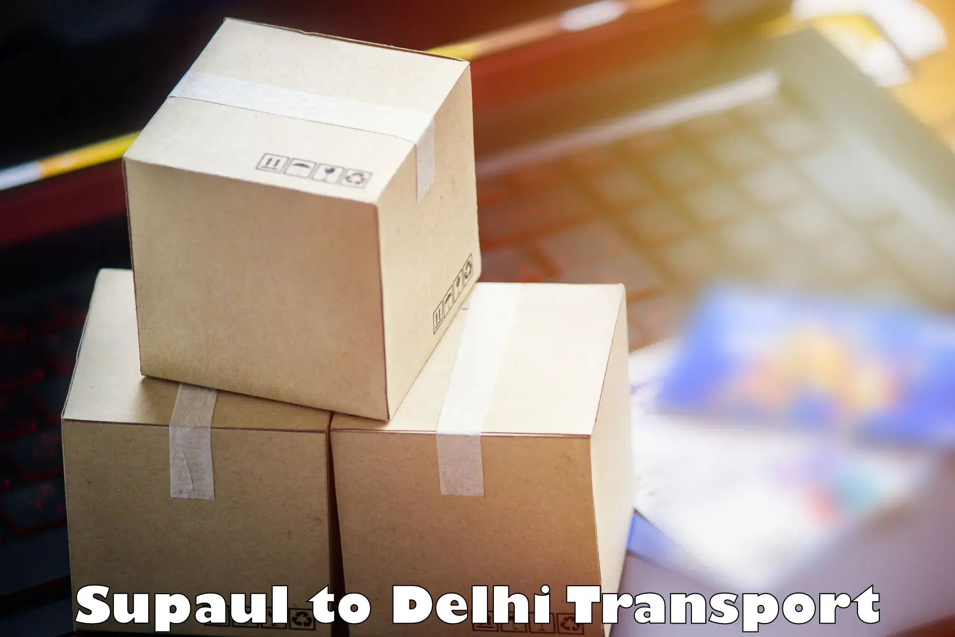 Two wheeler parcel service Supaul to Lodhi Road