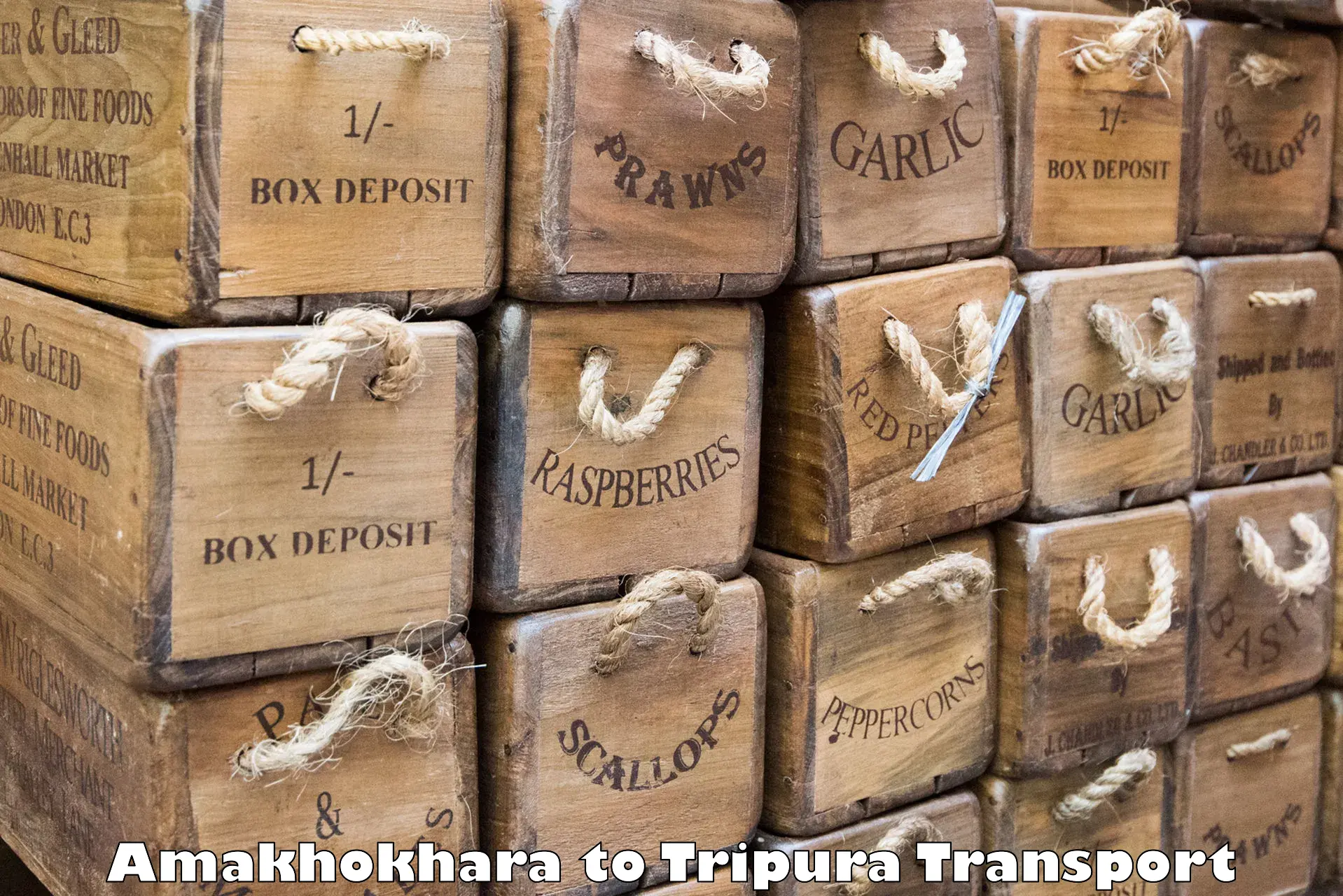 Domestic goods transportation services Amakhokhara to Amarpur Gomati