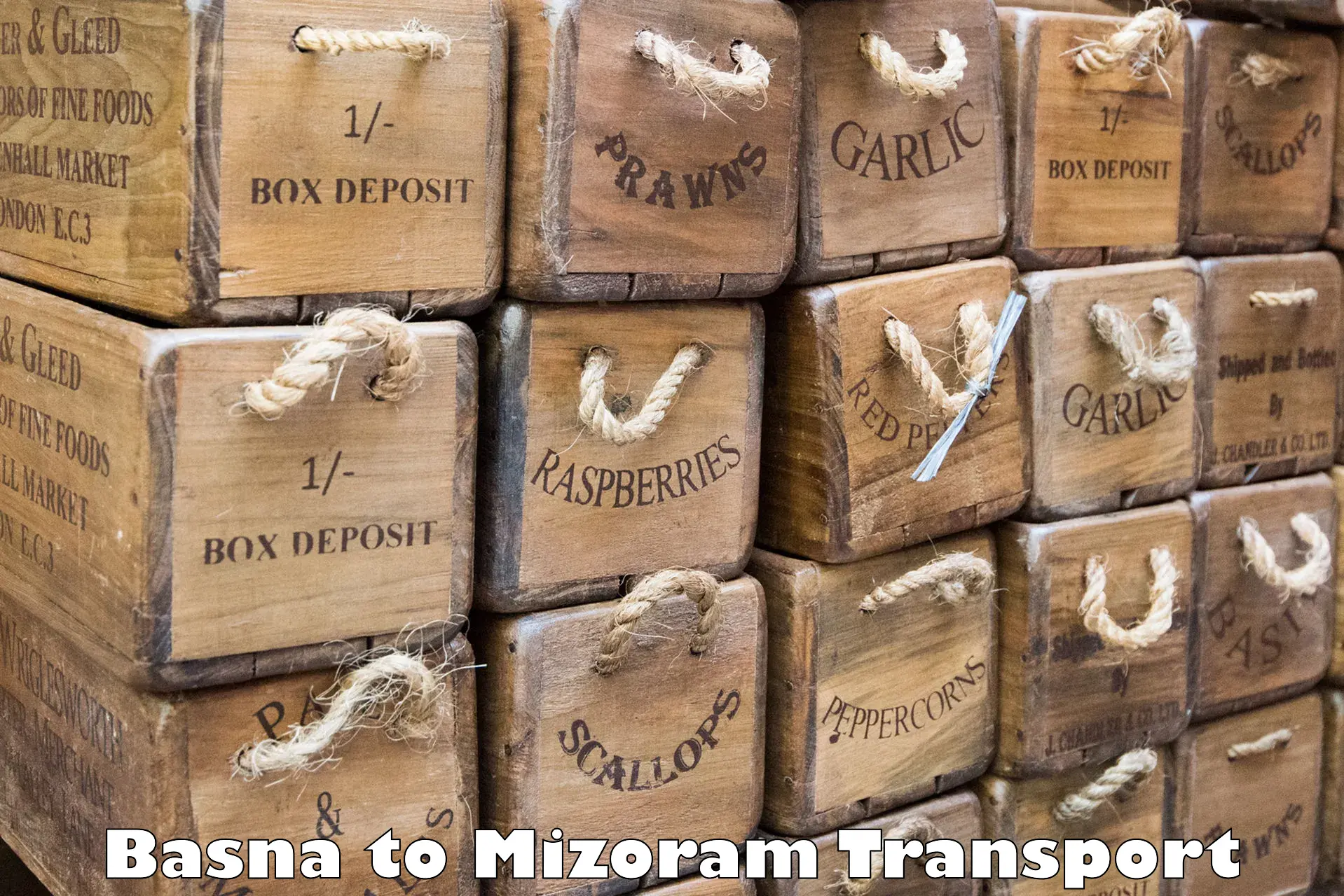 Container transportation services Basna to Mizoram