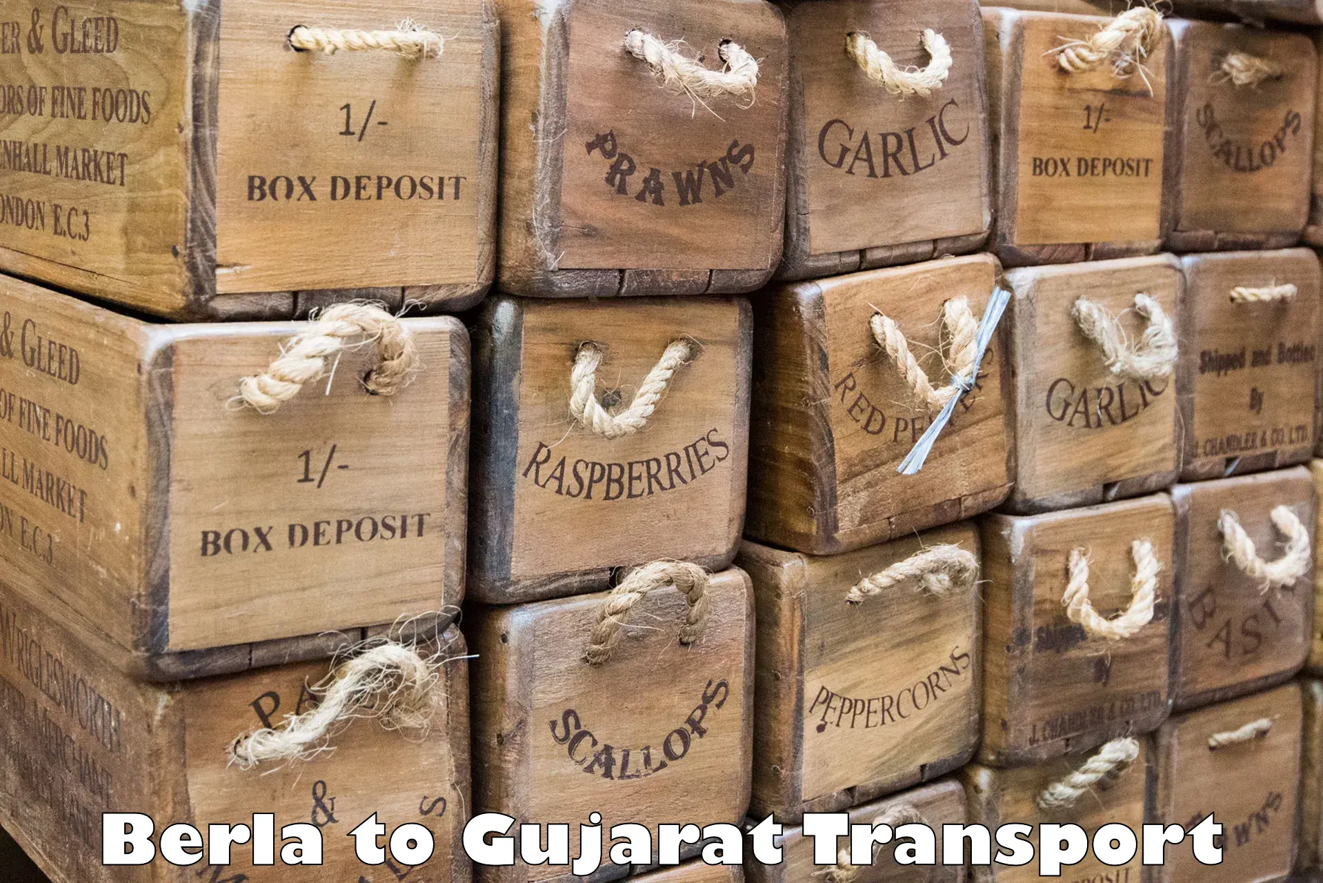 Bike shipping service Berla to Bhavnagar