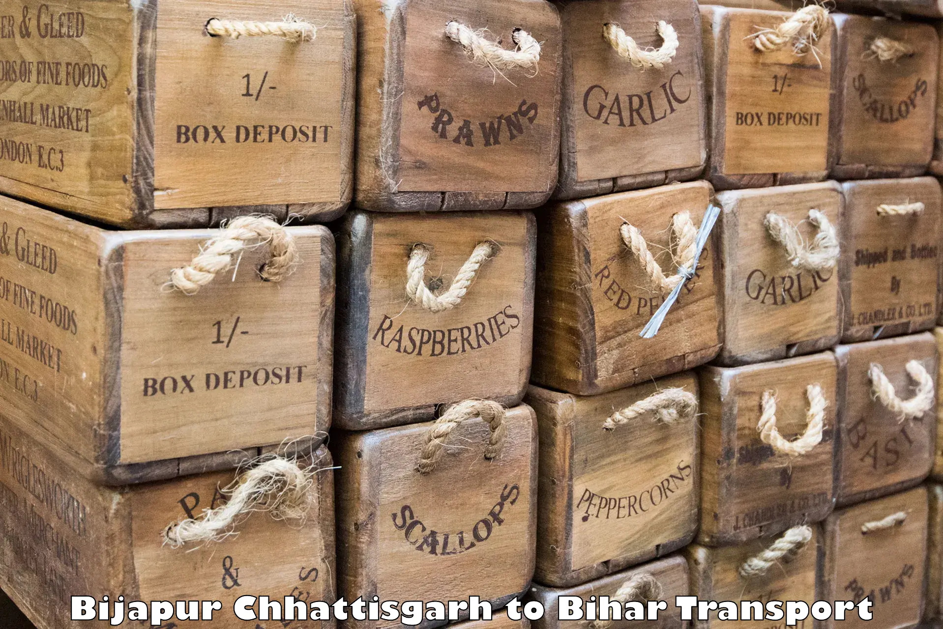 Air freight transport services Bijapur Chhattisgarh to Parsauni