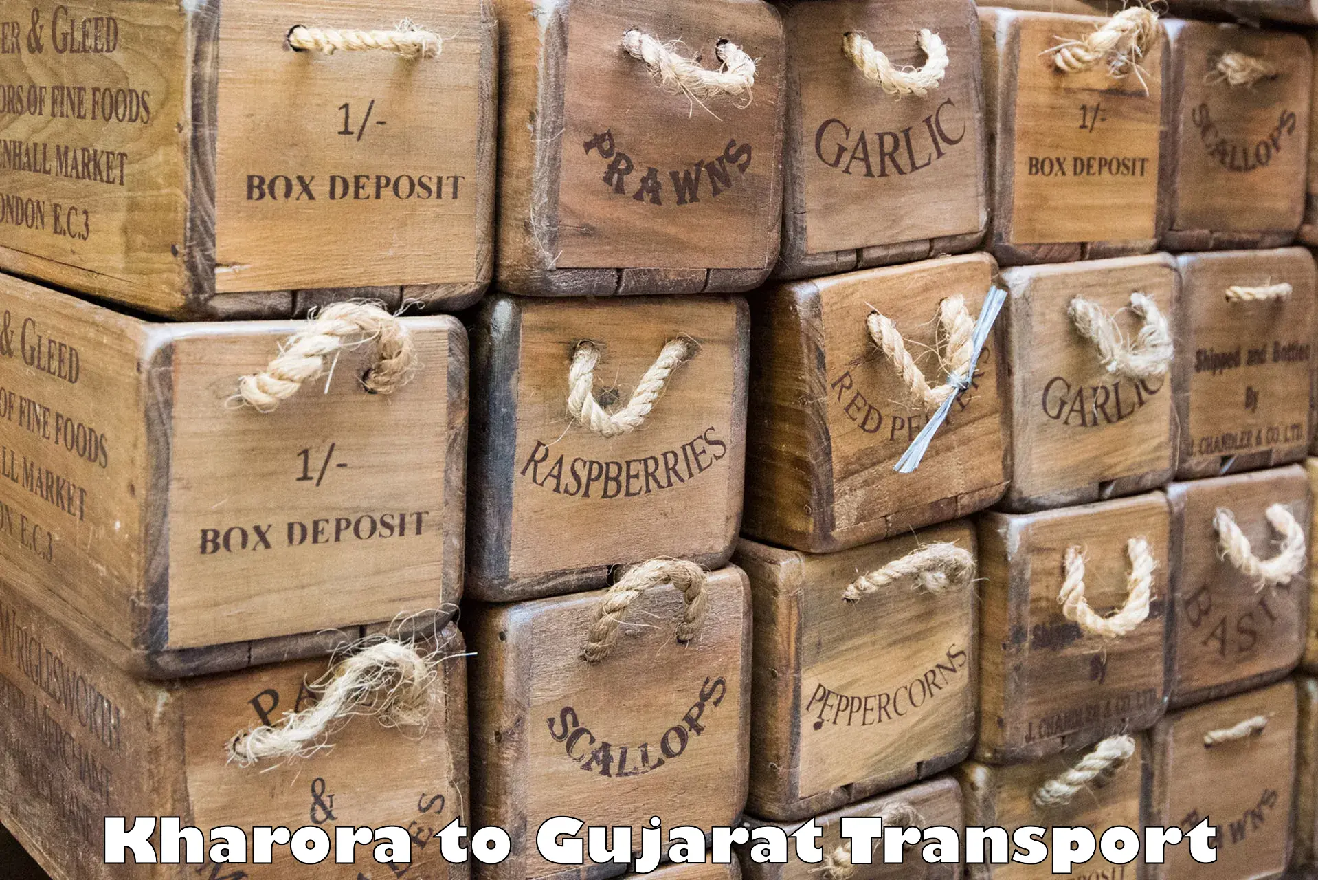 Nearest transport service Kharora to Bhavnagar