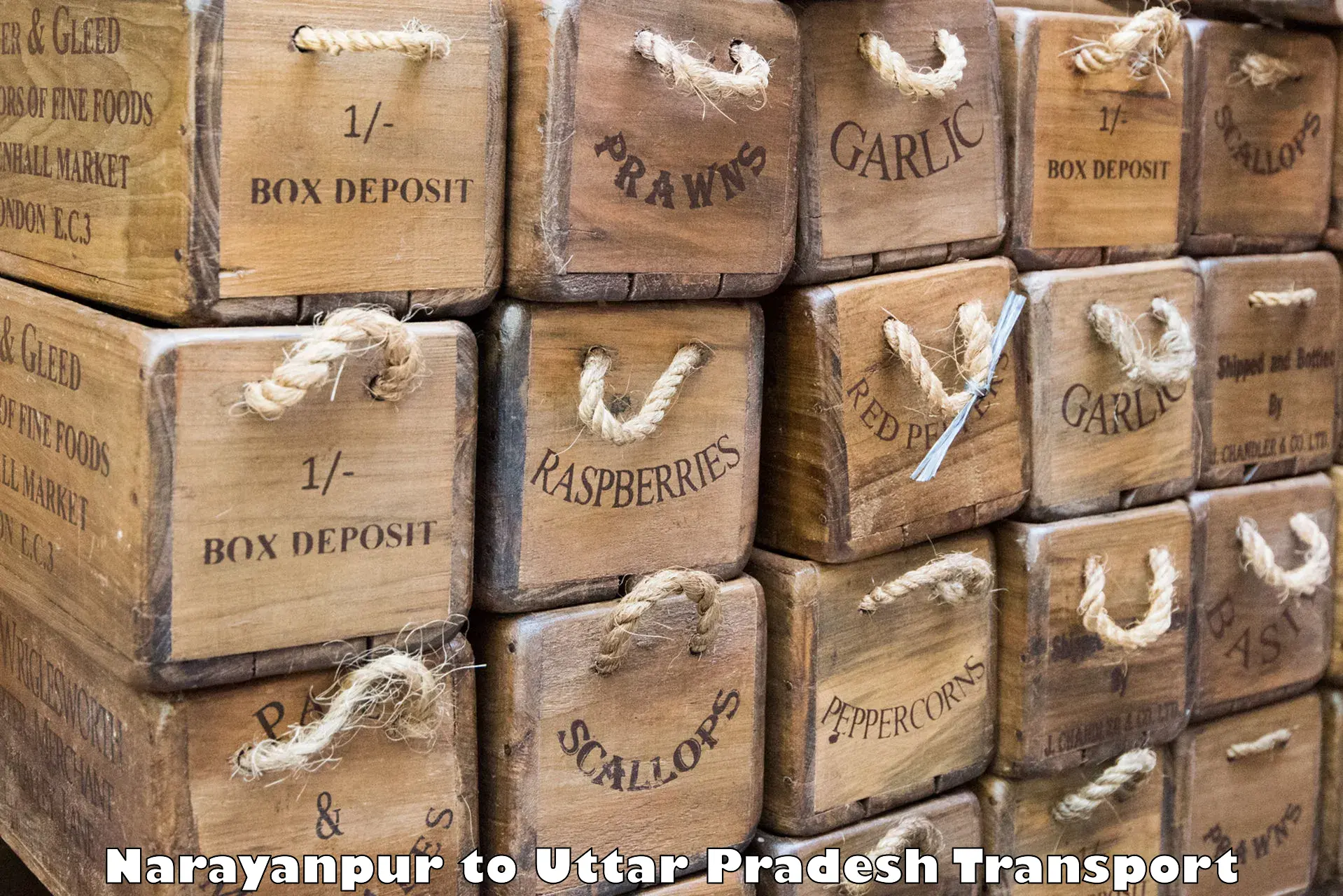 Truck transport companies in India in Narayanpur to Kanpur