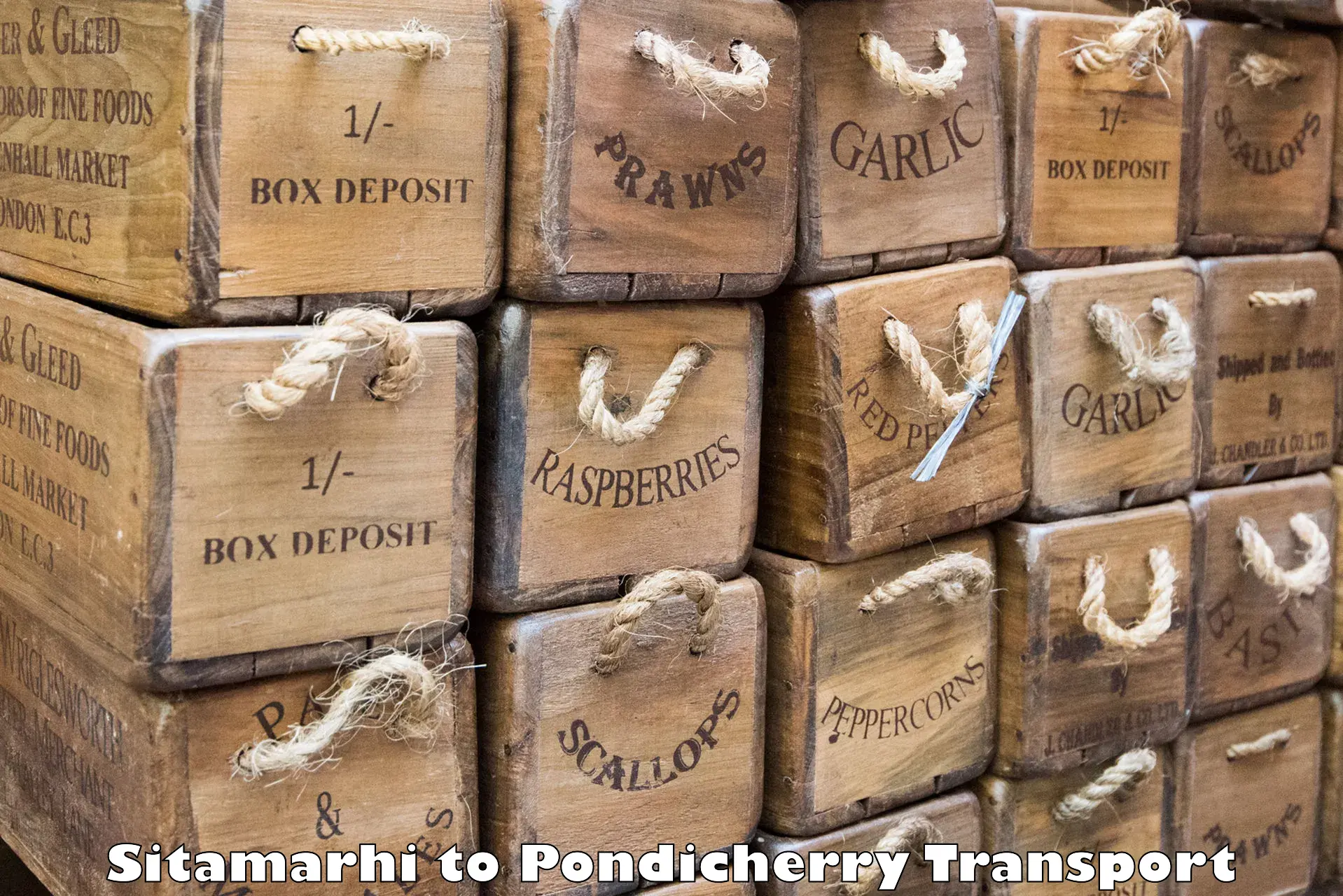 Material transport services in Sitamarhi to Pondicherry