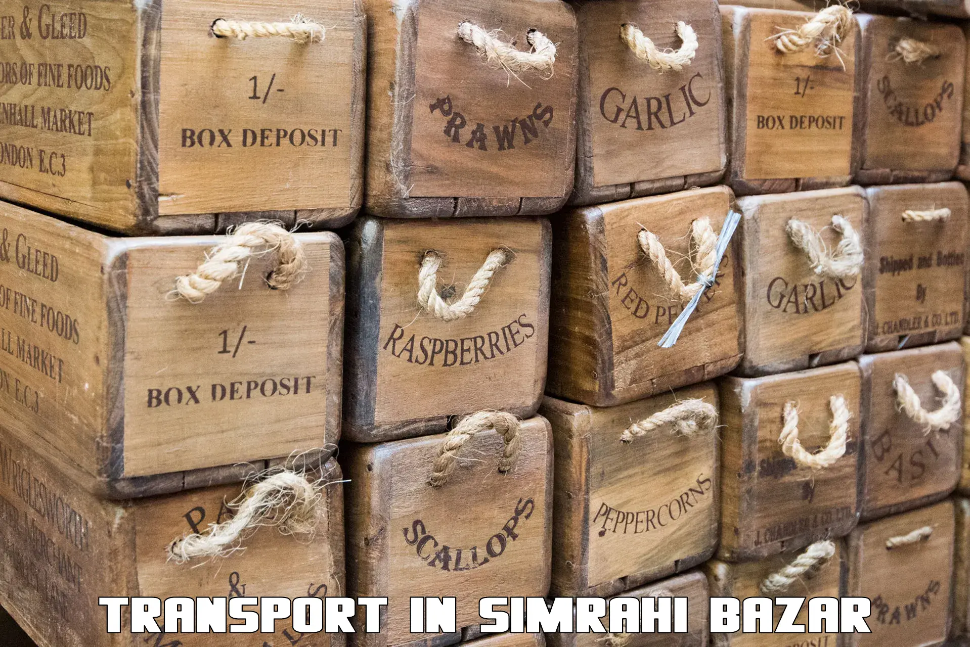Air cargo transport services in Simrahi Bazar